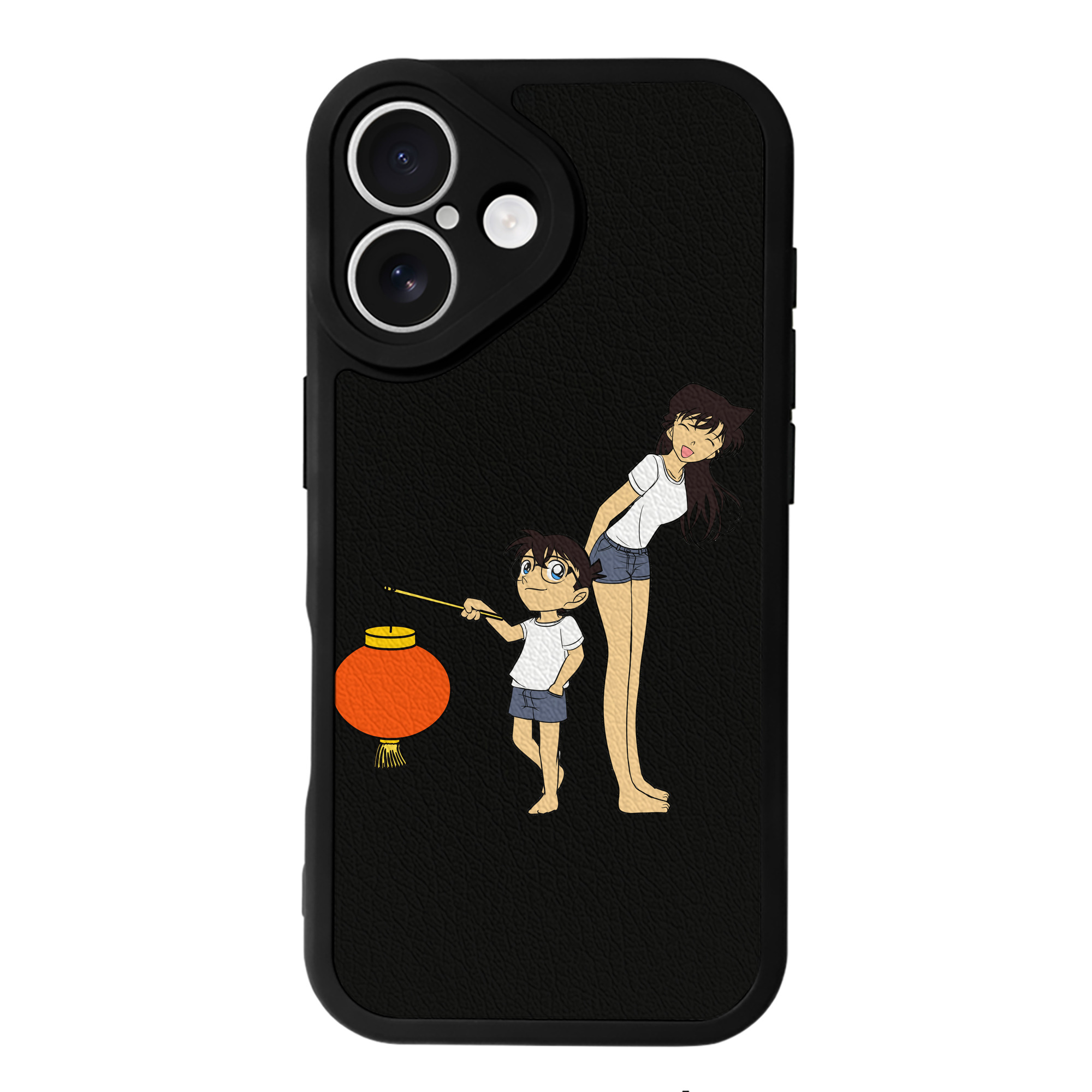 （画像用） 名探偵コナン 毛利 蘭 もうり らん、モーリ ラン Detective Conan Rachel Moore 【iPhone 16シリーズ対応】シリコンスマホケース（レザー調） 材質：シリコン